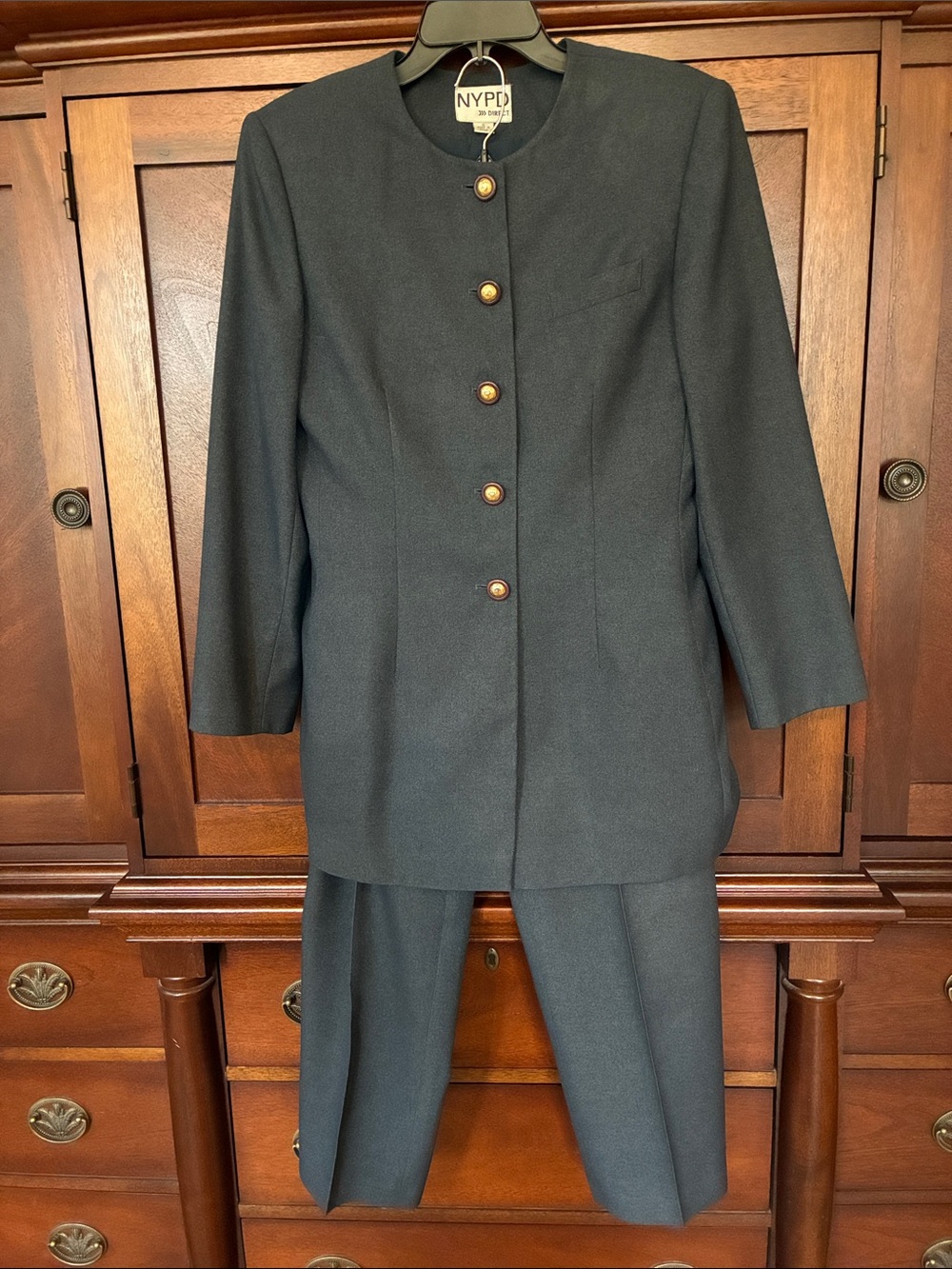 NYPD Black Women's Tailored Blazer & Pants Suit Jacket Set